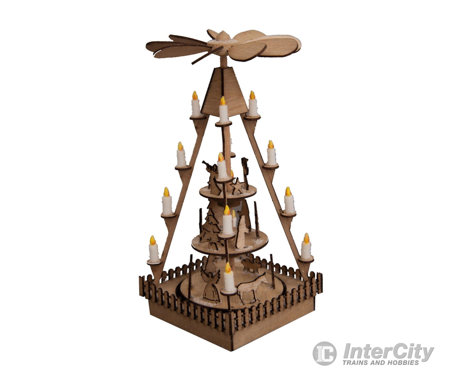 Noch 14395 HO Christmas Market Pyramid Scenery Details