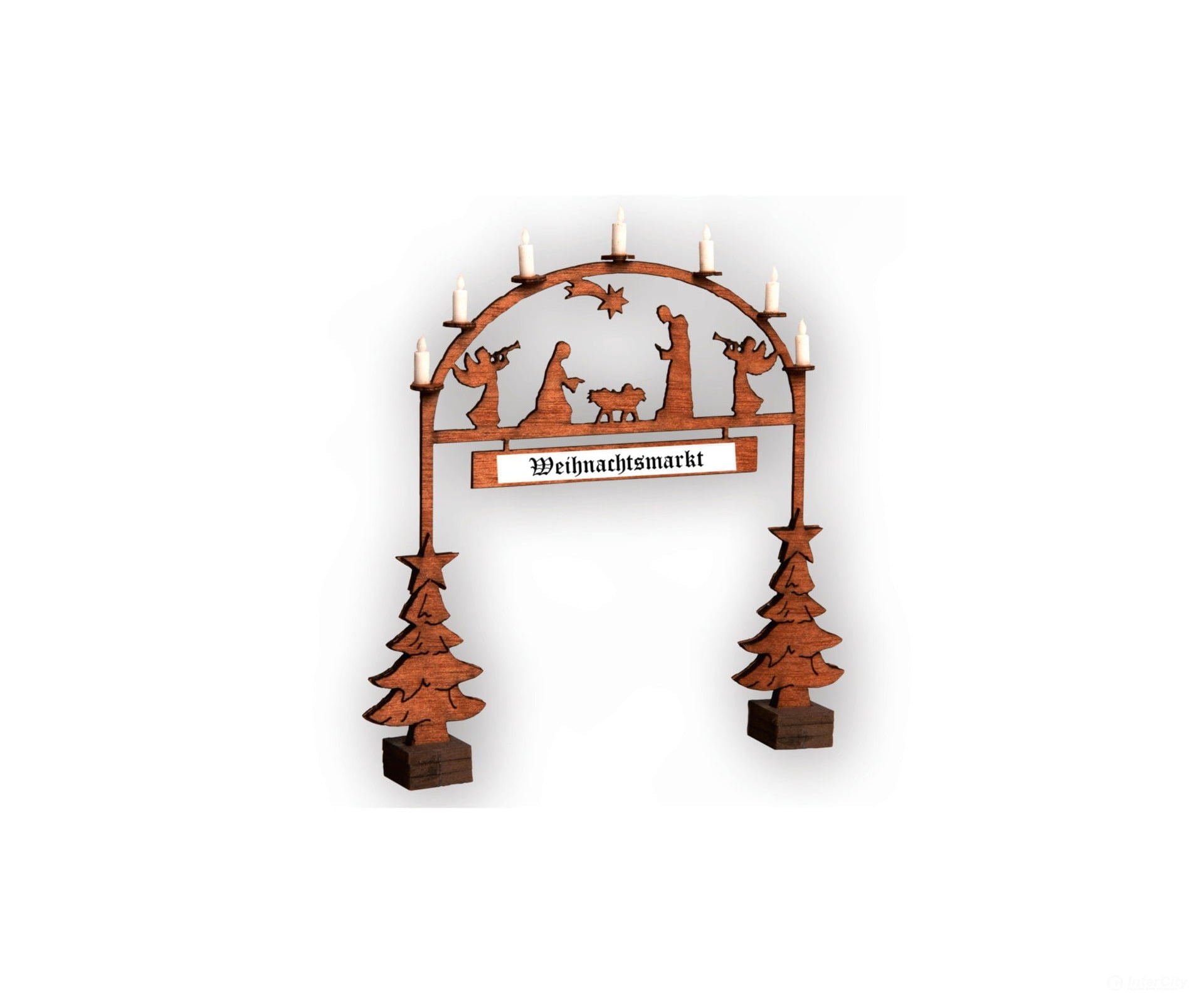 Noch 14681 N Christmas Market Entry Arch Scenery Details