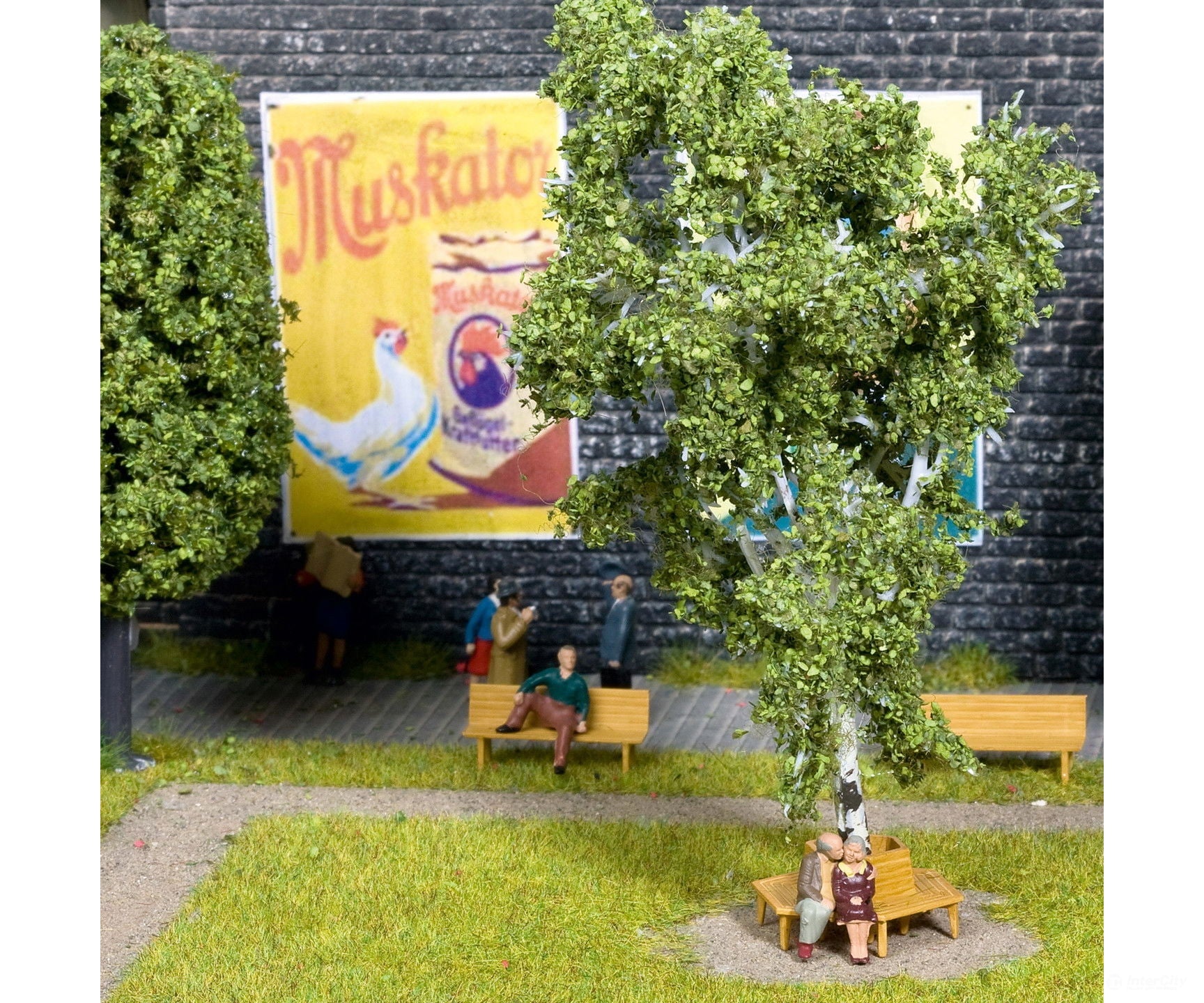 Noch 14851 HO Benches Scenery Details