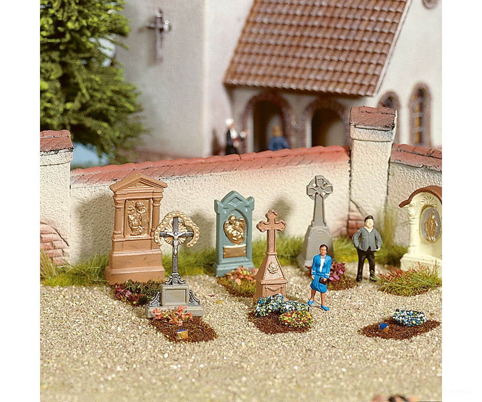 Noch 14871 HO Grabmäler Scenery Details