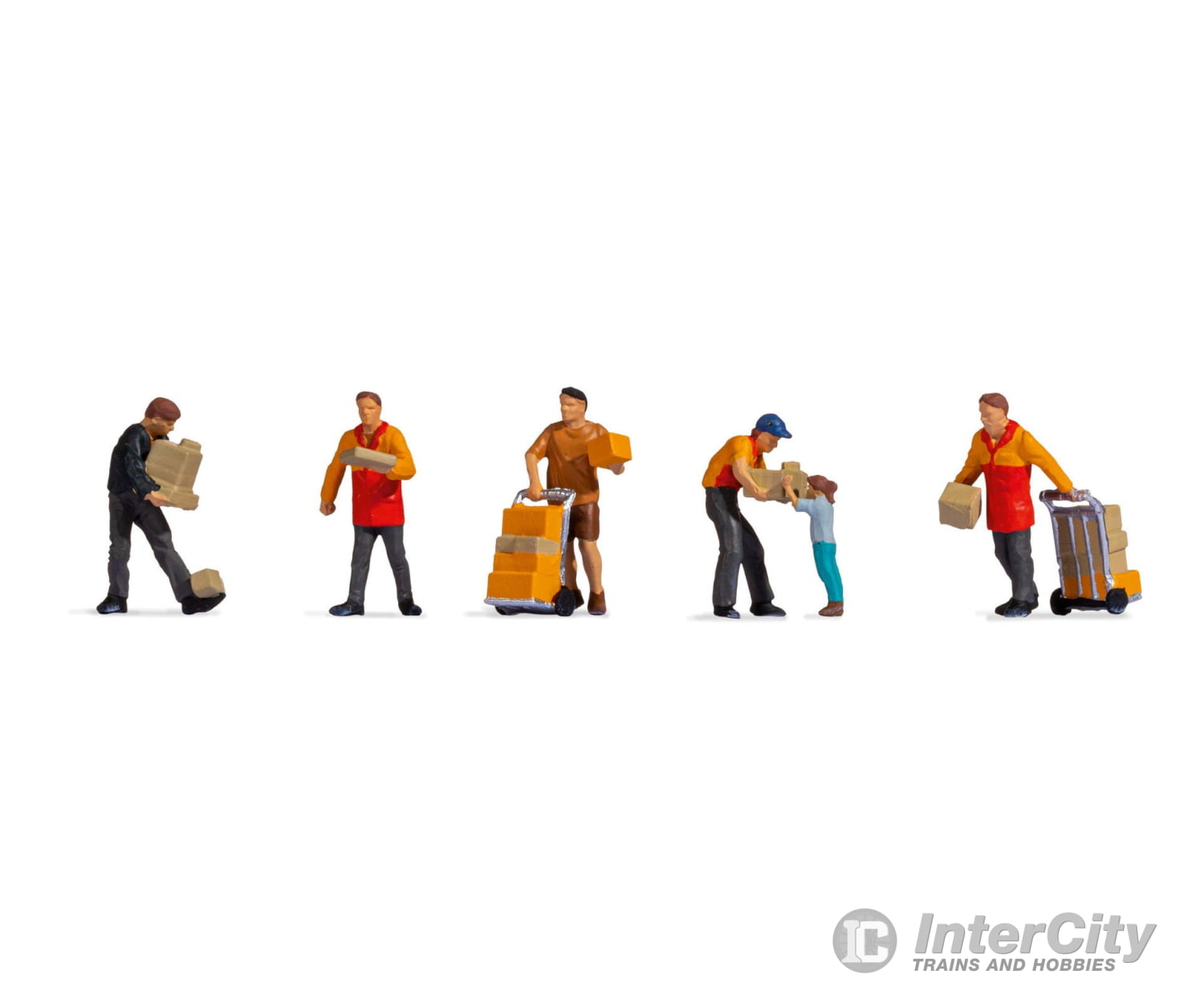 Noch 15069 HO Parcel Couriers Figures
