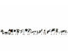 Noch 15721 HO Cows black-white Figures