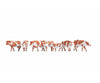 Noch 15726 HO Cows brown and white Figures