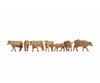 Noch 15727 HO Cows brown Figures