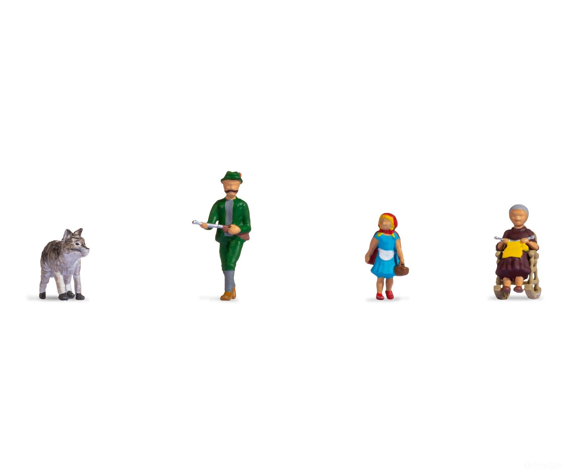 Noch 15805 HO Little Red Riding Hood and the Big Bad Wolf Figures