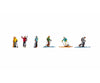 Noch 15823 HO Ski Tourers Figures