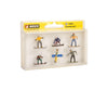 Noch 15826 HO Snowboarders Figures