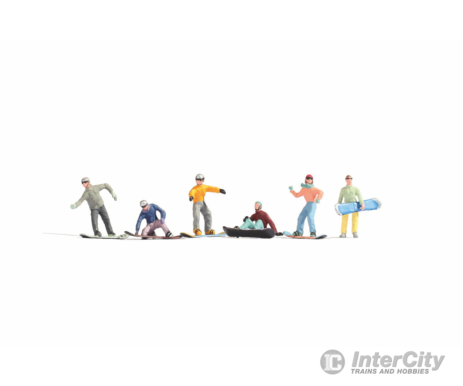 Noch 15826 HO Snowboarders Figures