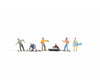 Noch 15826 HO Snowboarders Figures