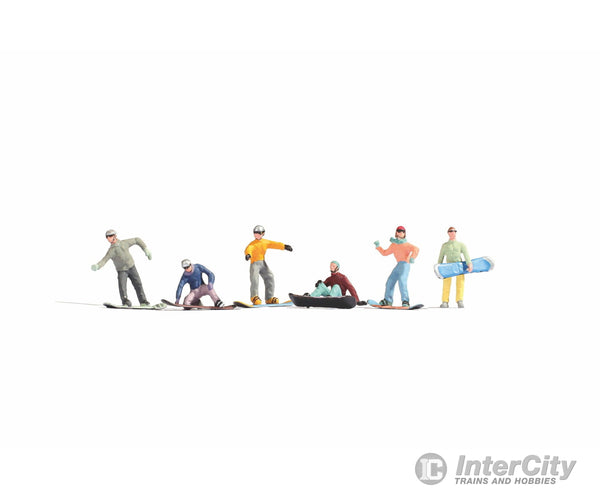 Noch 15826 HO Snowboarders Figures