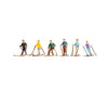 Noch 15828 HO Skifahrer Figures