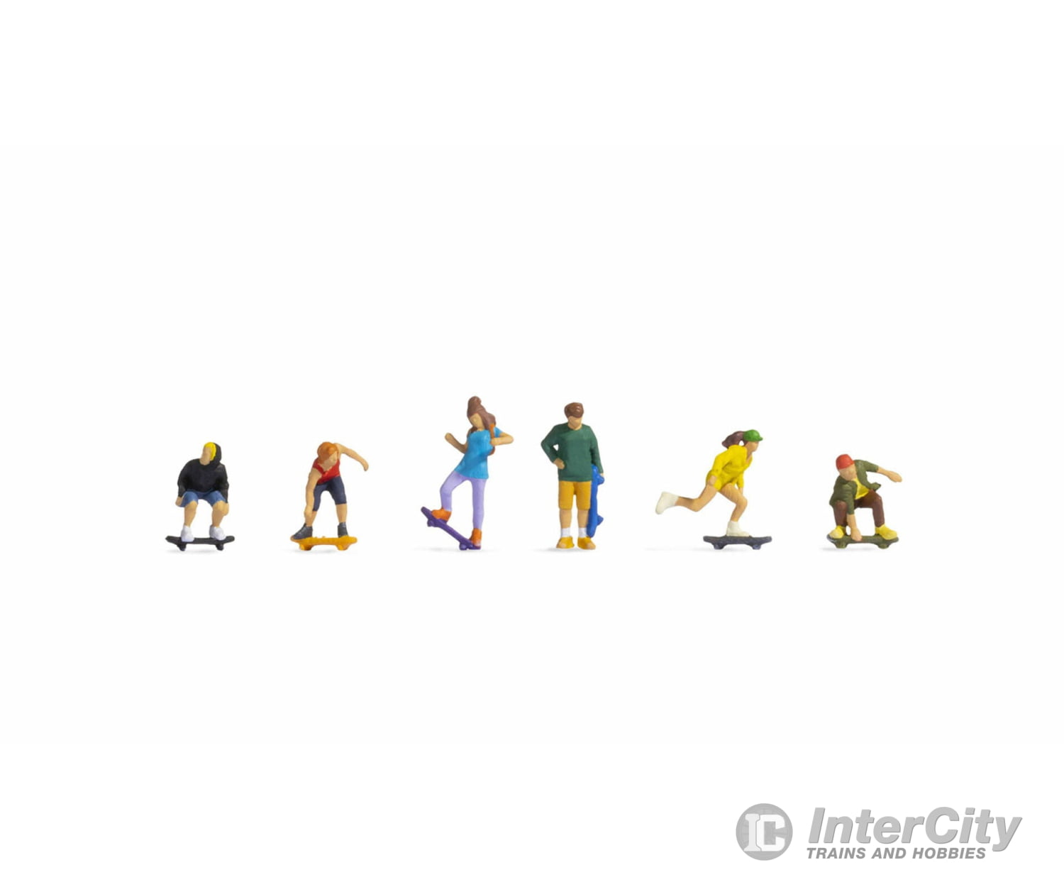 Noch 15889 HO Skateboarders Figures