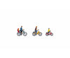 Noch 15909 HO Family on a Bike Ride Figures