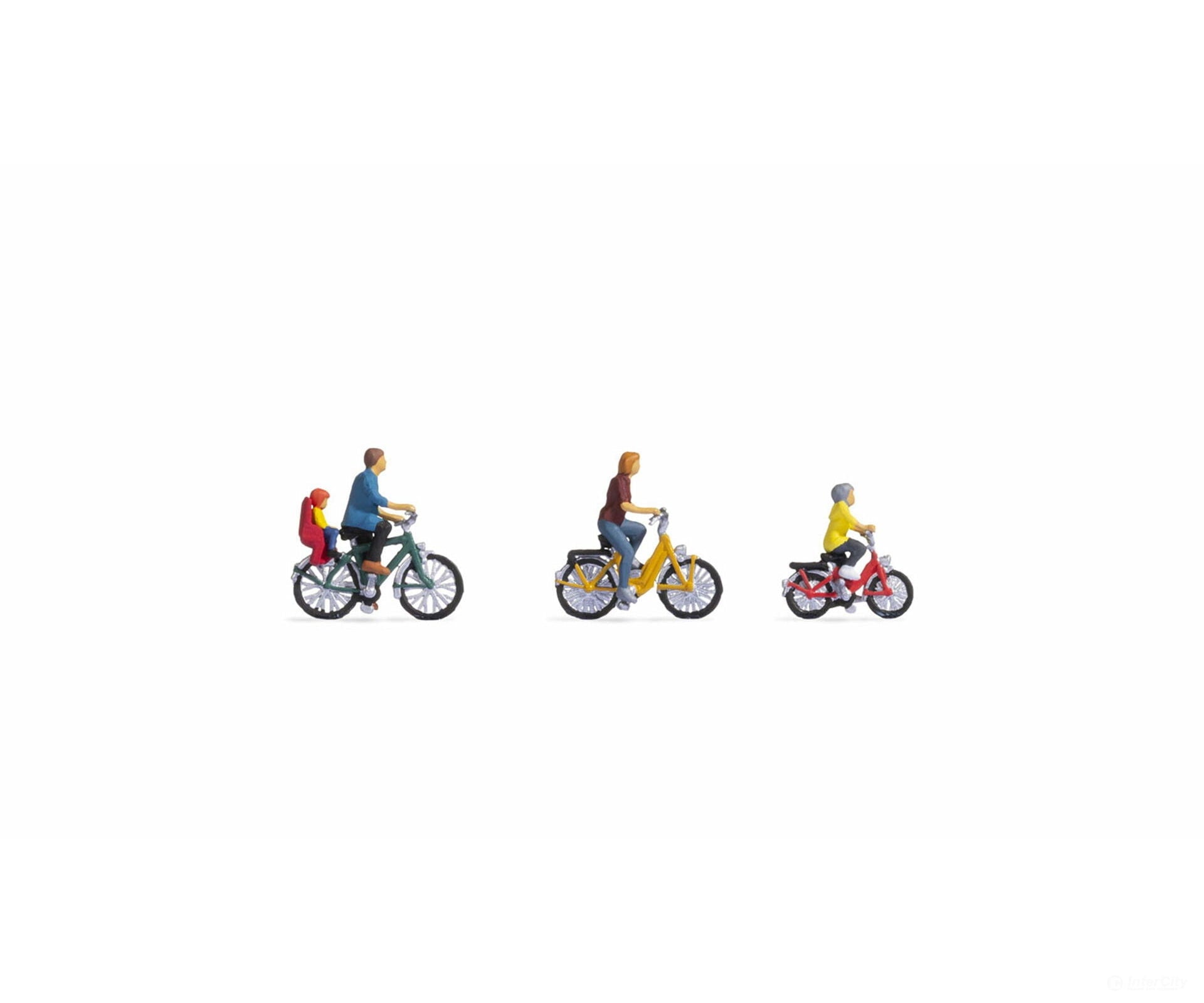 Noch 15909 HO Family on a Bike Ride Figures