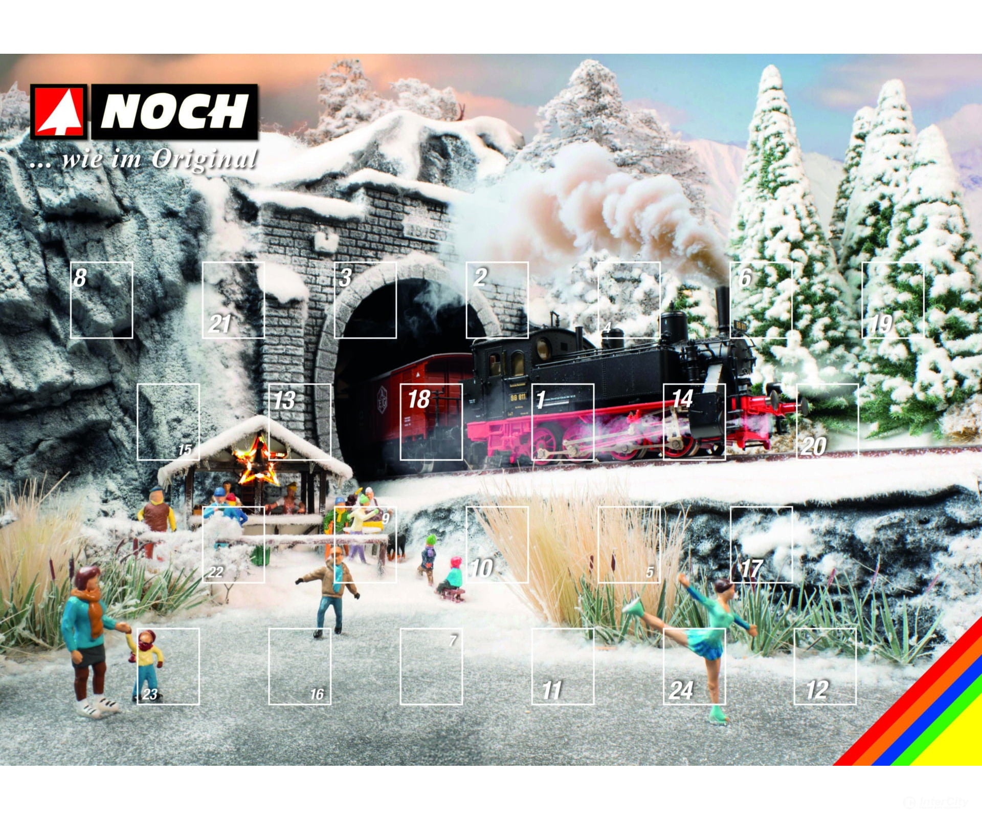 Noch 15999 HO Figures Advent Calendar Figures