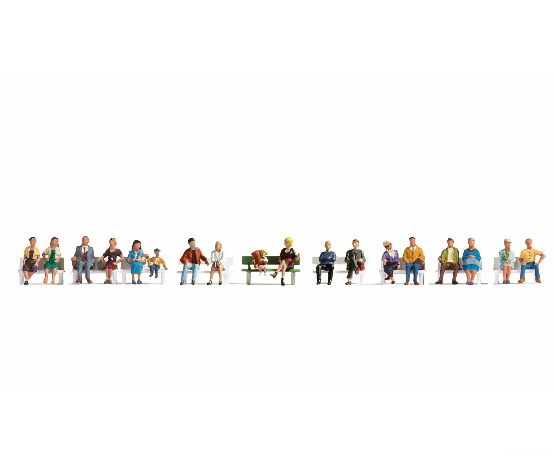 Noch 16131 HO Figures XL Set ’Sitting People’ Figures