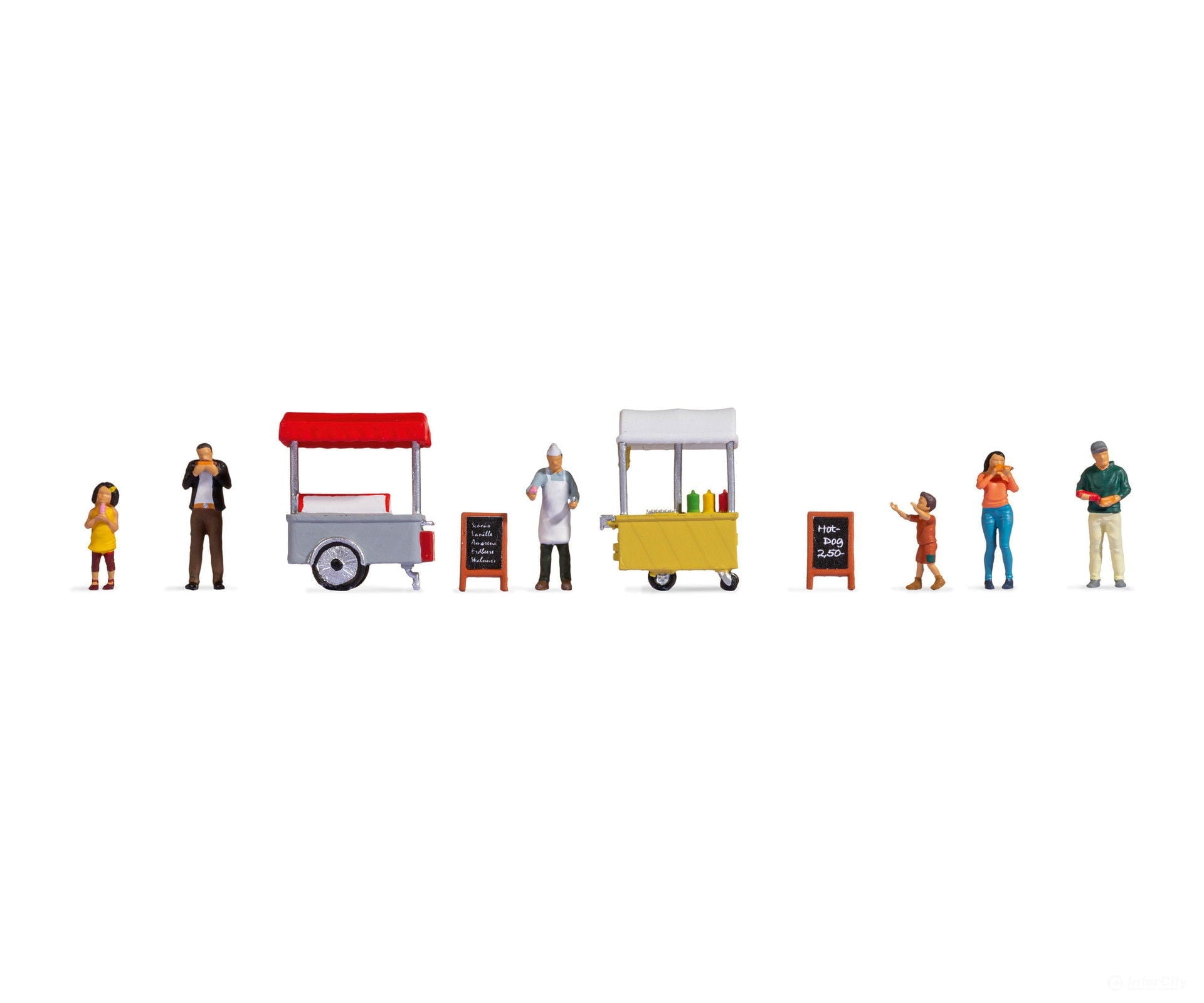 Noch 16229 HO Themed Figures ’Ice Cream & hotdog Van’ Figures