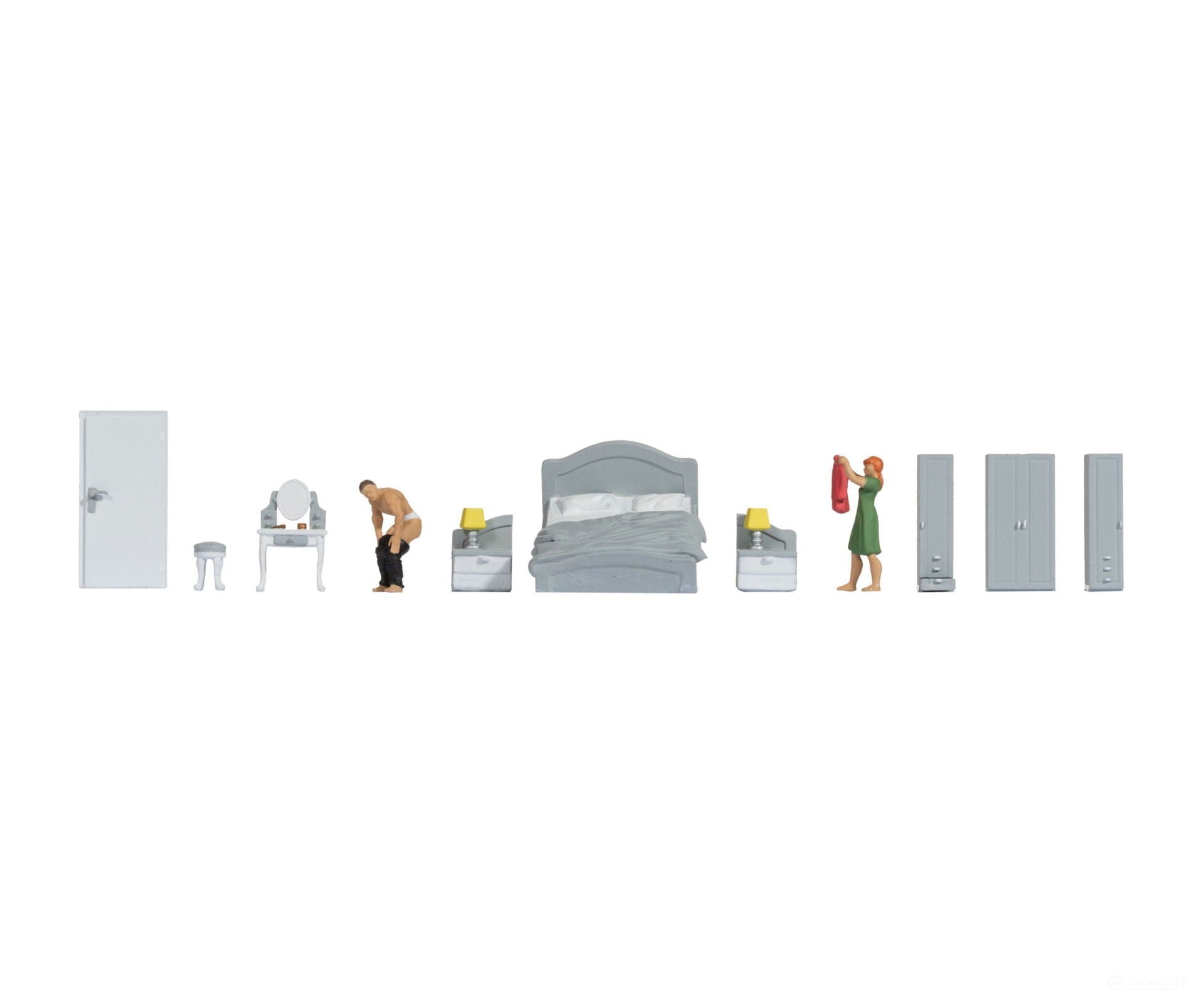Noch 16287 HO Themed Figures Set ‘Bedroom’ Figures
