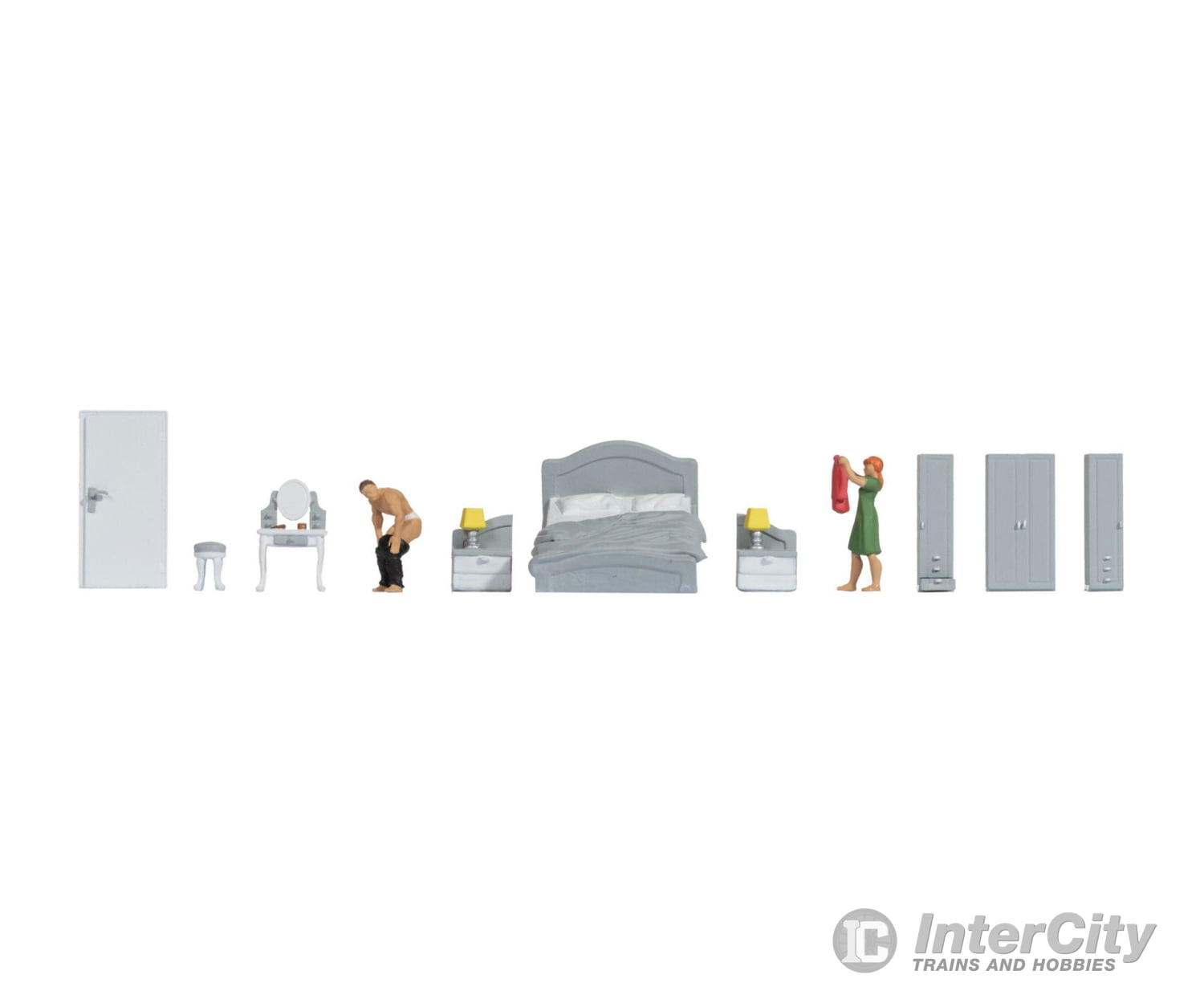 Noch 16287 HO Themed Figures Set ‘Bedroom’ Figures