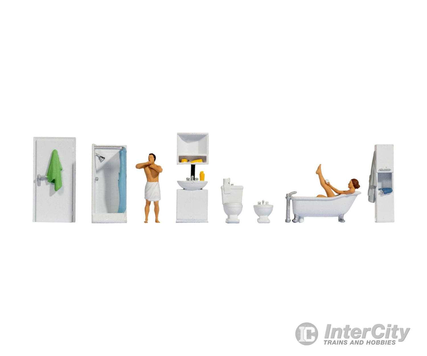Noch 16289 HO Themed Figures Set ‘Bathroom’ Figures