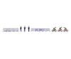 Noch 16290 HO Themed Figures Set Cycling Race Figures