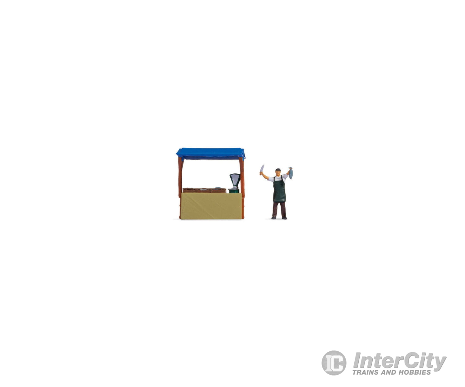 Noch 16503 HO Tiny Scenes ’Fish Stall’ Figures