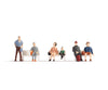 Noch 18116 HO Sitting Traveller Figures