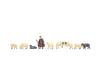 Noch 18210 HO Shepherd and Sheep Figures