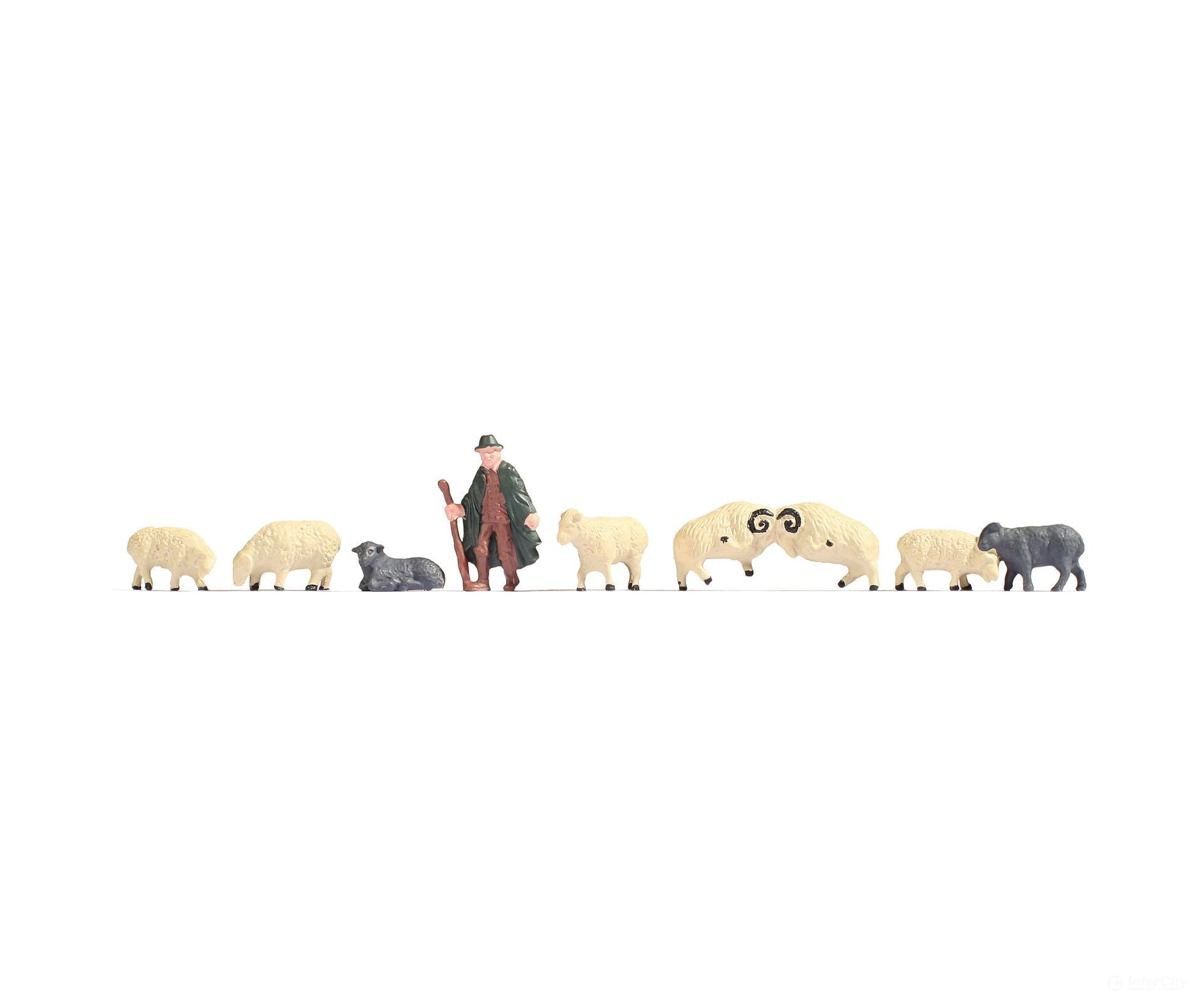 Noch 18210 HO Shepherd and Sheep Figures
