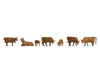 Noch 18216 HO Cows Brown Figures