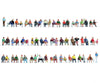 Noch 18402 HO Mega Economy Set Sitting People Figures