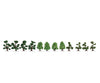 Noch 21546 HO TT N Ornamental Bushes Trees & Vegetation
