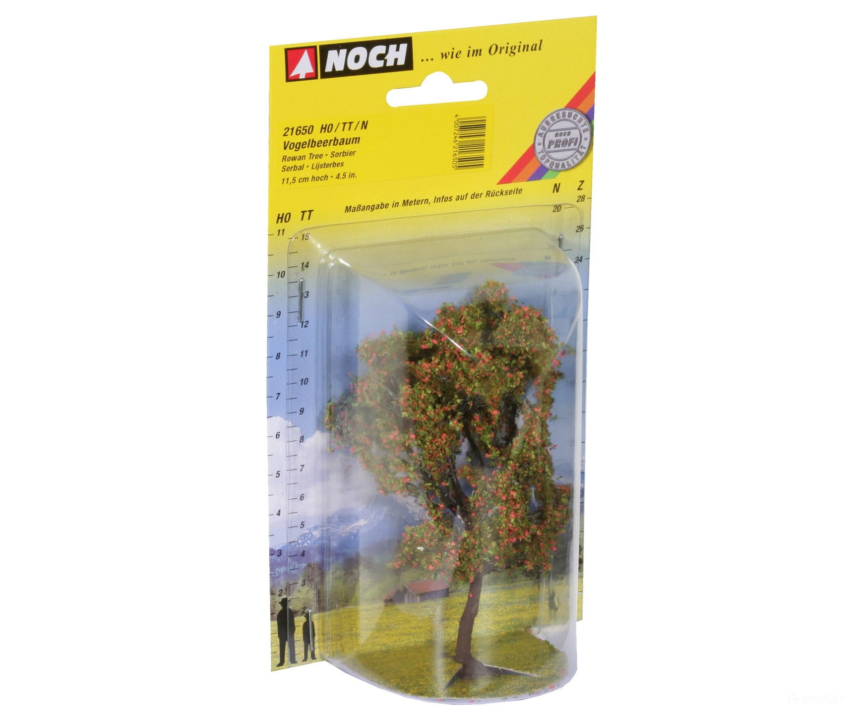 Noch 21650 HO TT N Rowan Tree with Berries Trees & Vegetation