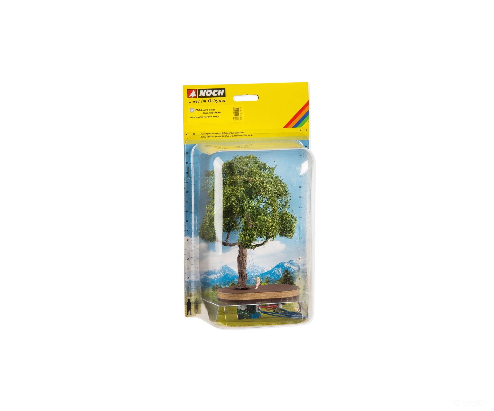 Noch 21768 HO micro-motion Tree with Swing Trees & Vegetation