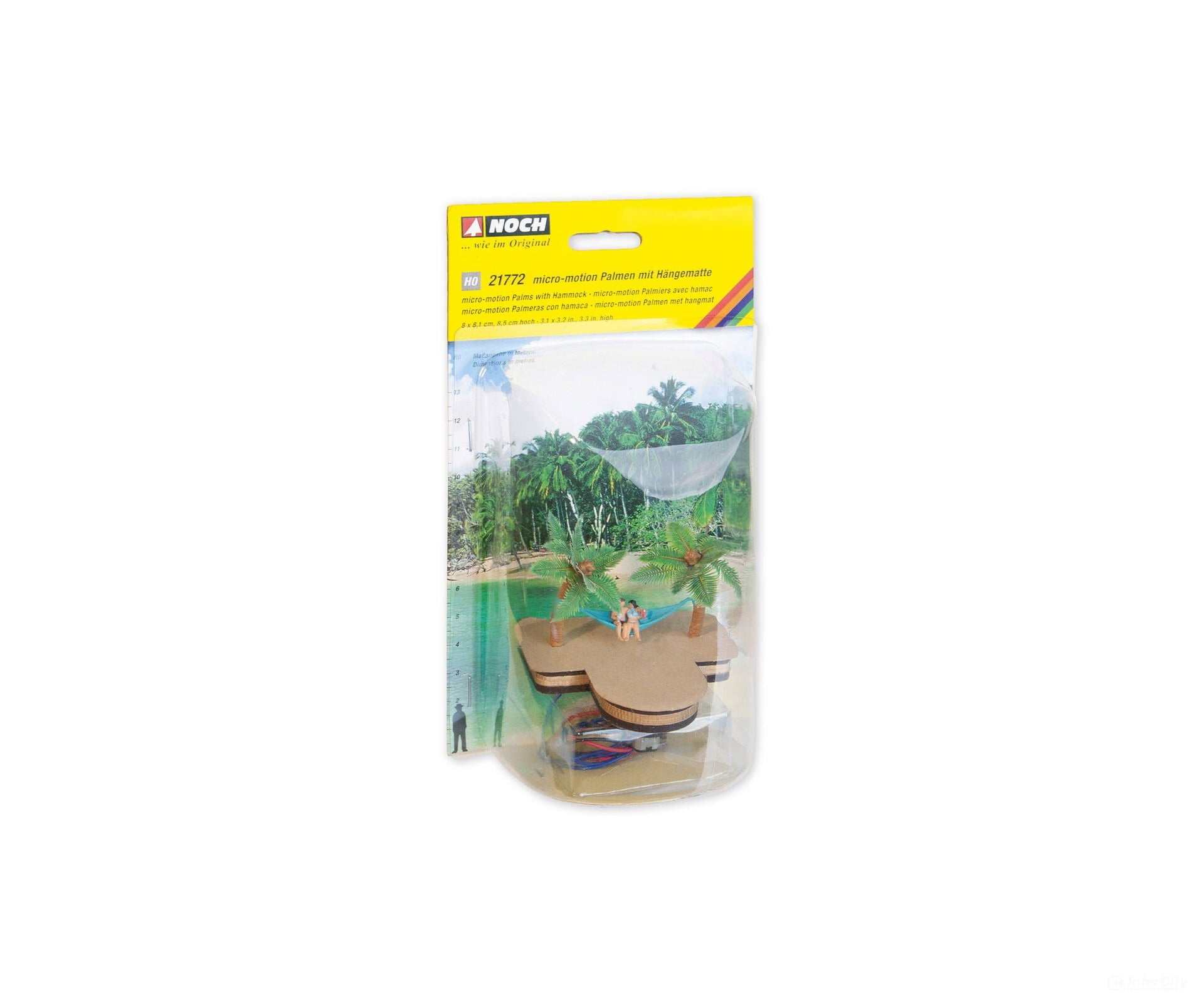 Noch 21772 HO micro-motion Palms with Hammock Trees & Vegetation