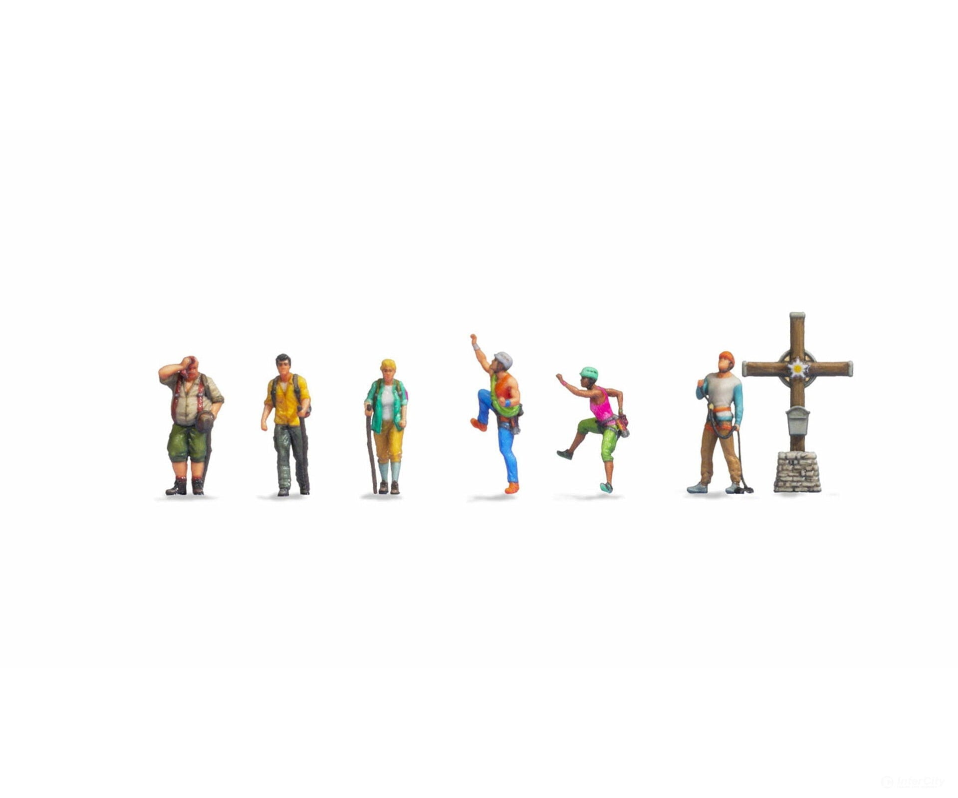 Noch 35820 N Mountain Hikers with Cross Figures