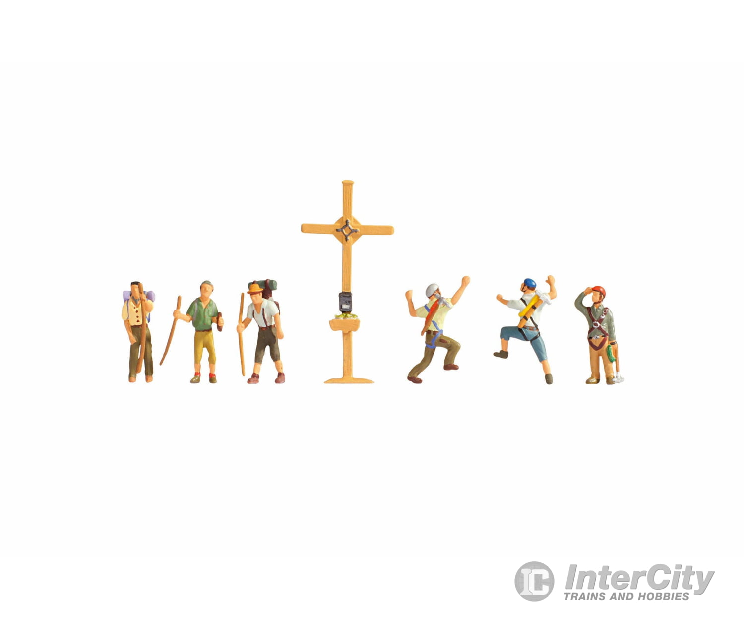 Noch 45874 TT Mountain Hikers with Cross Figures
