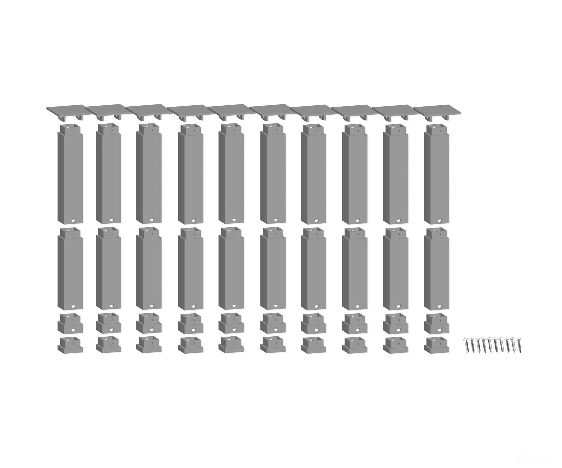Noch 53942 HO TT N easy TRACK Pillar Set Incline Layout Kits