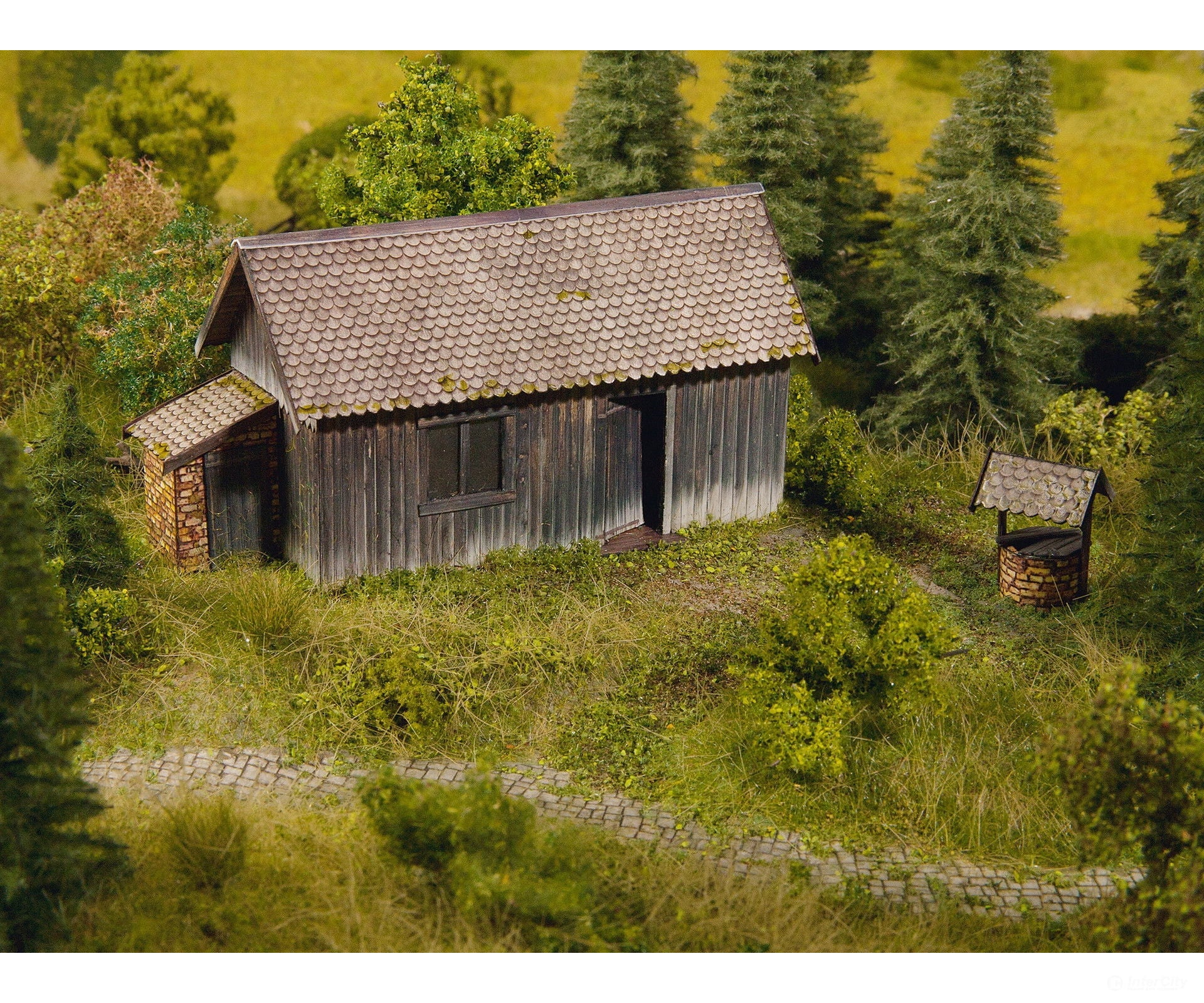 Noch 56664 HO 3D Cardboard Sheet ’Timber Wall’ Other Scenery