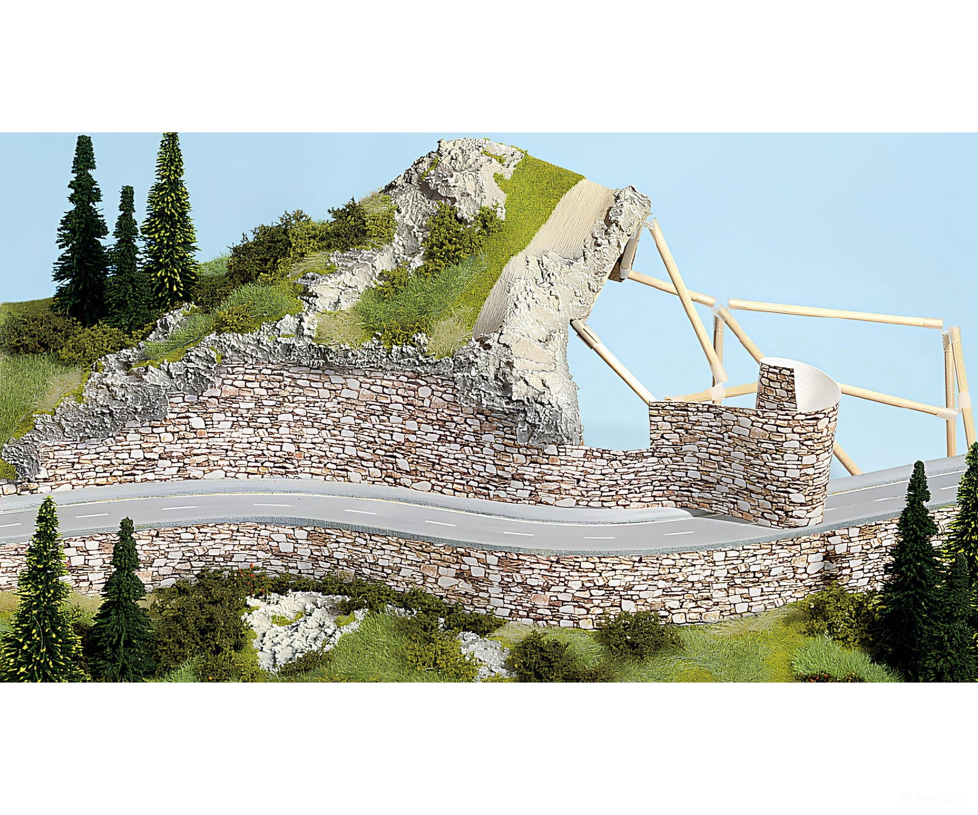 Noch 57510 HO TT O Wall Sheet ’Granite’ Other Scenery