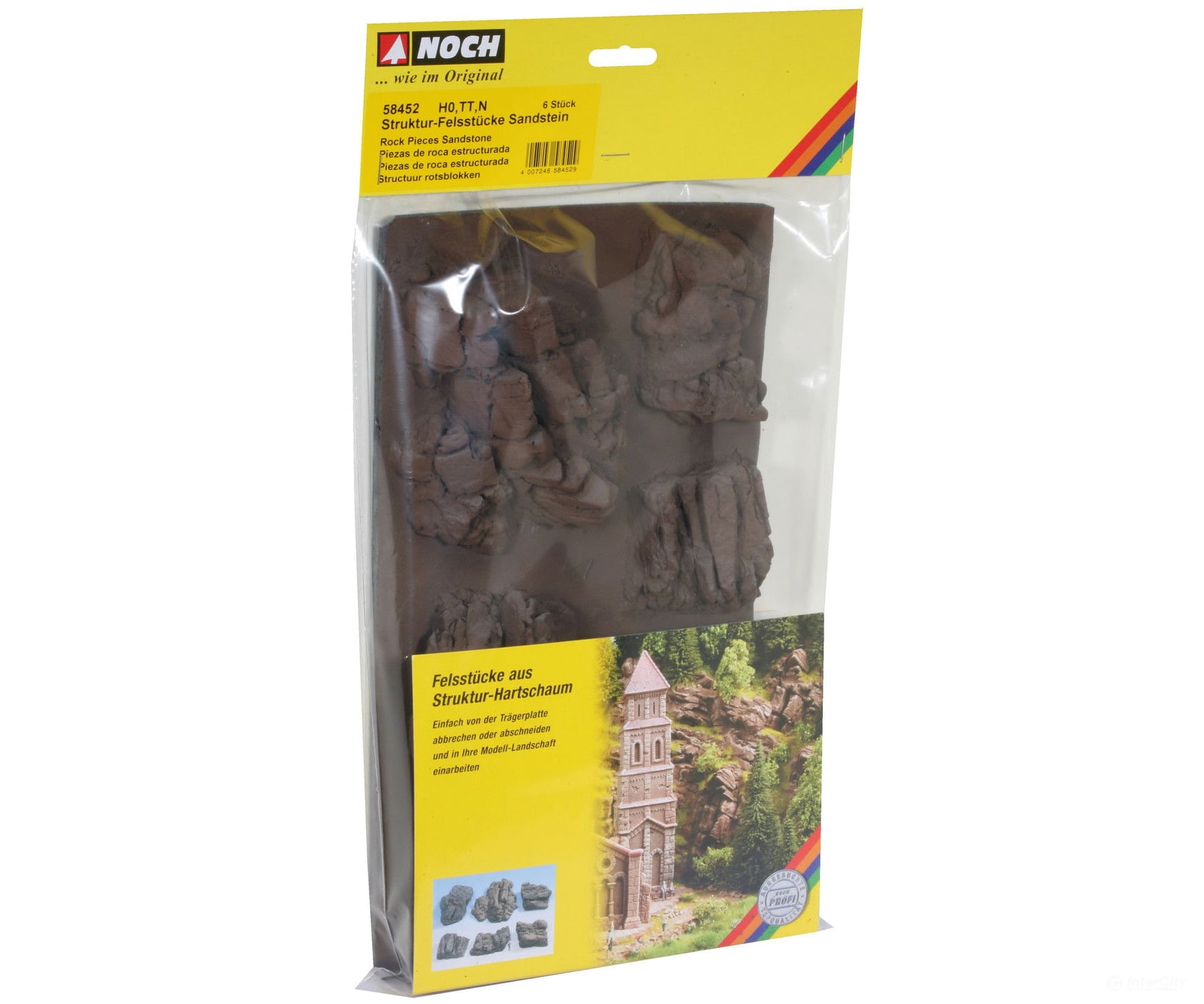 Noch 58452 Structured Rock Pieces ’Sandstone’ Other Scenery