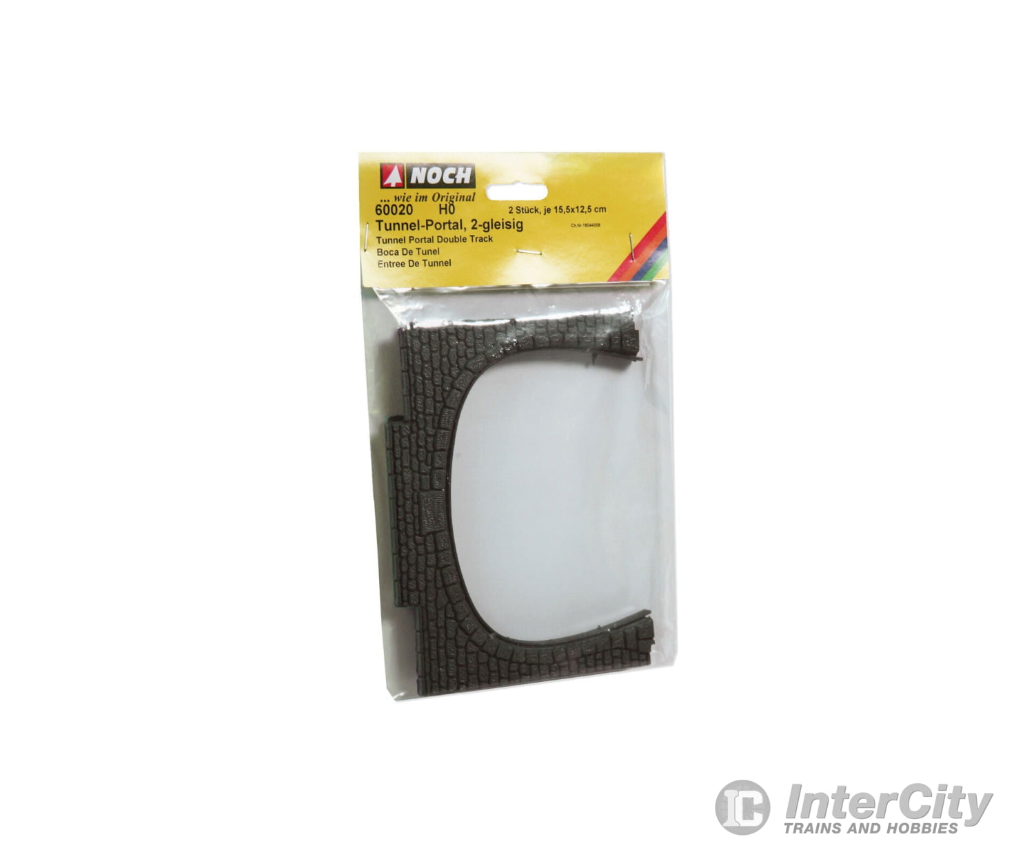 Noch 60020 HO Plastic Tunnel Portal Double Track Tunnels & Bridges