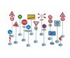 Noch 60521 HO Assorted Traffic Signs Roads and Streets
