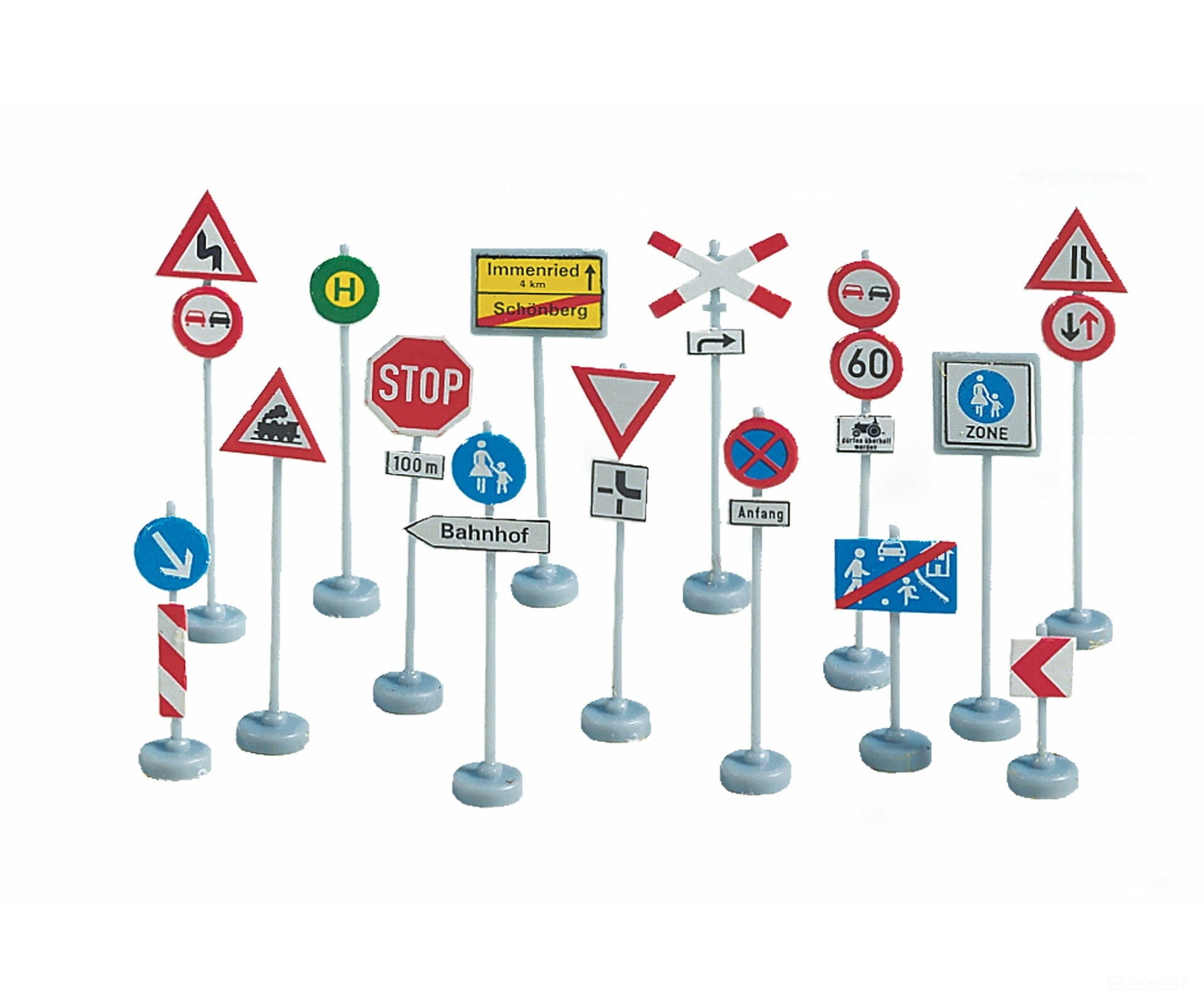 Noch 60521 HO Assorted Traffic Signs Roads and Streets