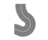 Noch 60710 HO Universal Curve Grey Roads and Streets