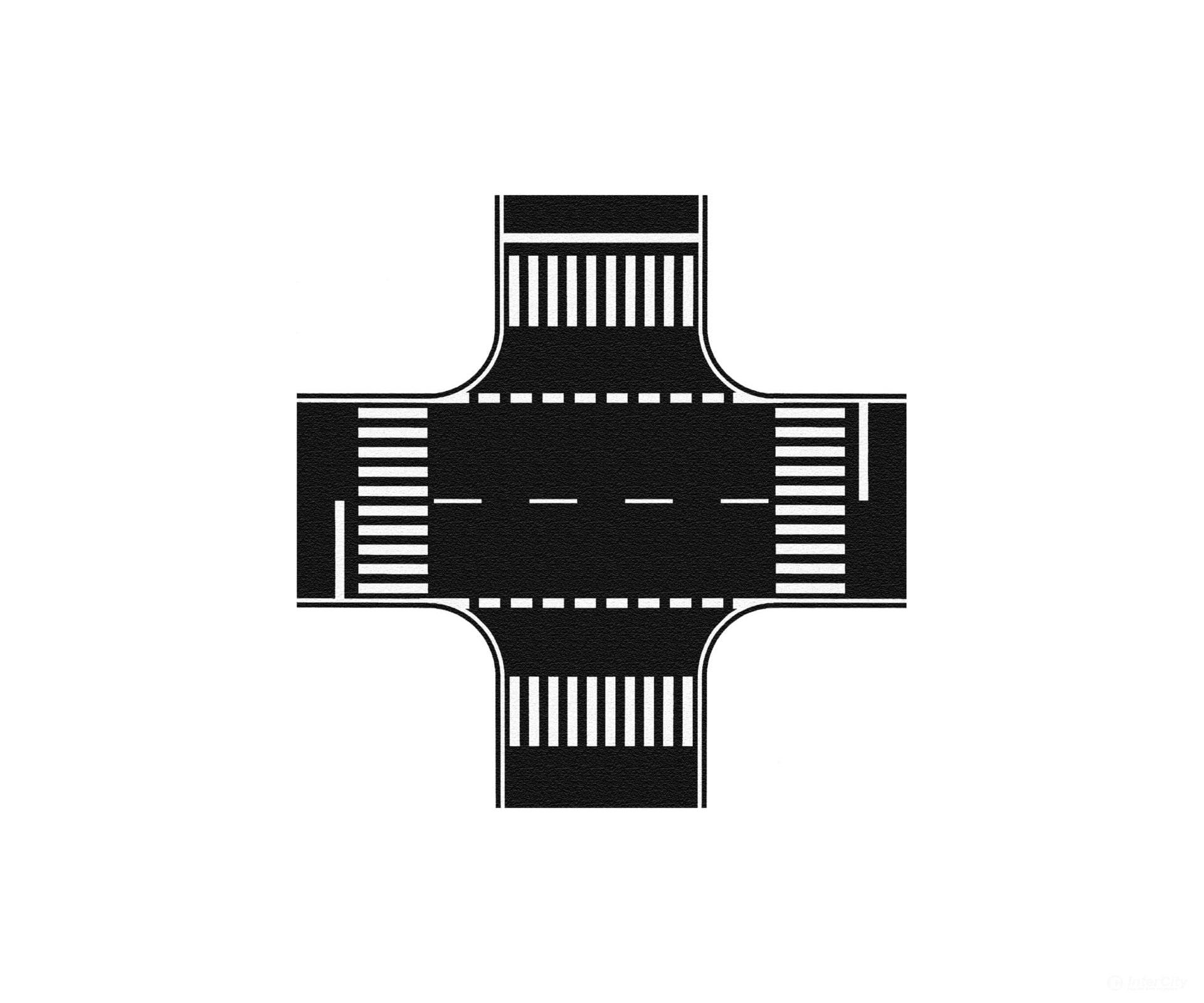 Noch 60712 HO Crossroads Asphalt Roads and Streets