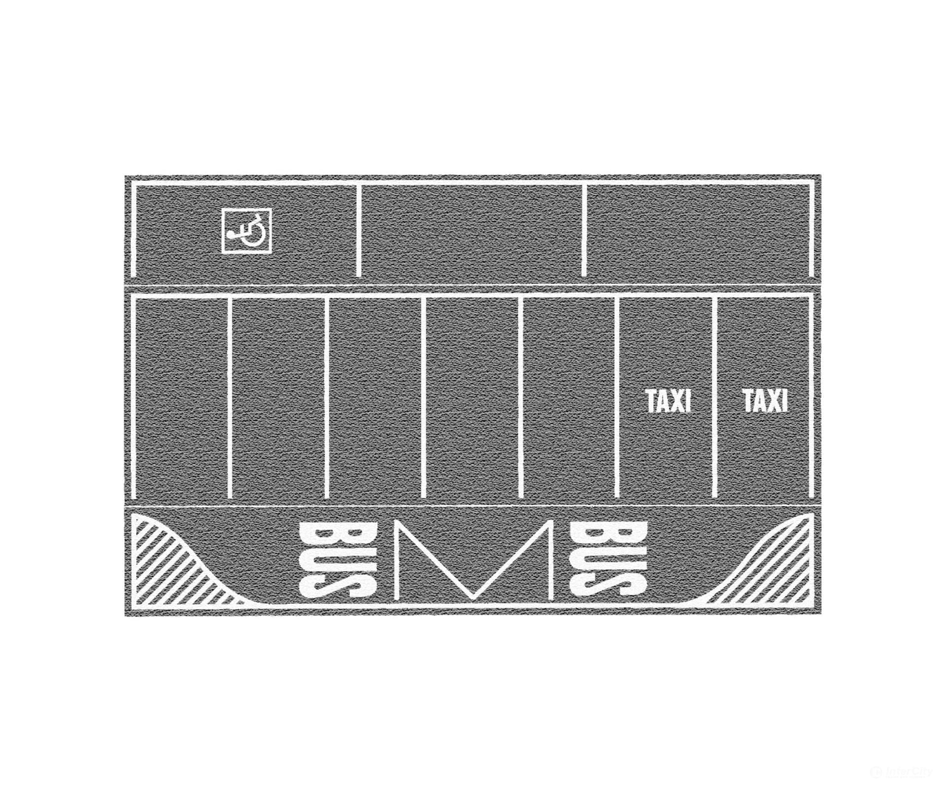 Noch 60720 HO Car-Park gey 2 pcs. each 22 x 14 cm Roads and Streets