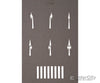 Noch 60740 HO TT N Starter Set Street Markings Roads and Streets