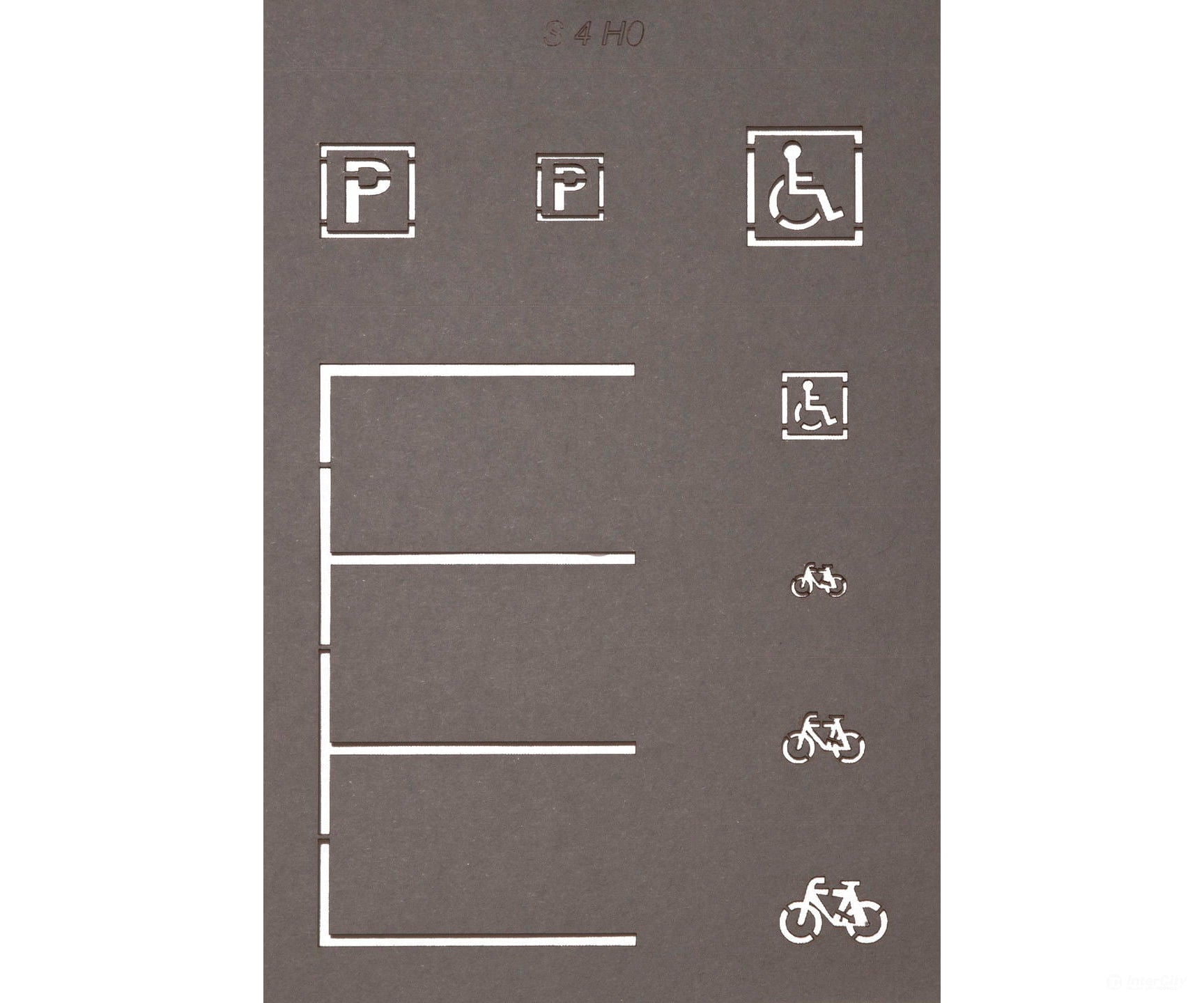Noch 60745 HO Road Marking Stencils Roads and Streets