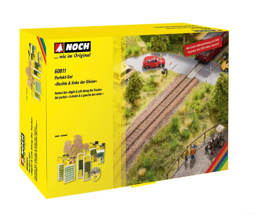 Noch 60811 HO N Z Perfect Set ’Right & Left Along the Tracks’ Landform Building